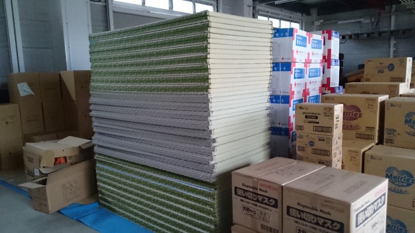 5日で5000枚の約束プロジェクトで久慈市に100枚畳納入。